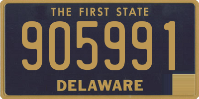 DE license plate 905991