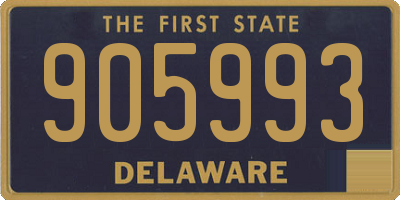 DE license plate 905993