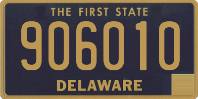 DE license plate 906010