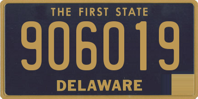 DE license plate 906019