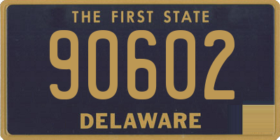 DE license plate 90602