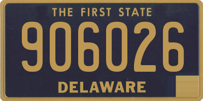 DE license plate 906026
