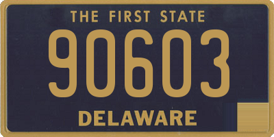 DE license plate 90603