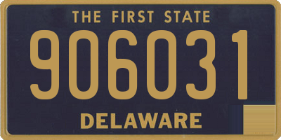 DE license plate 906031