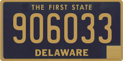 DE license plate 906033