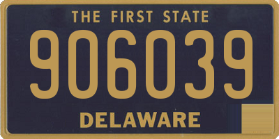 DE license plate 906039