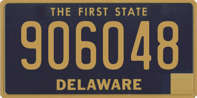 DE license plate 906048