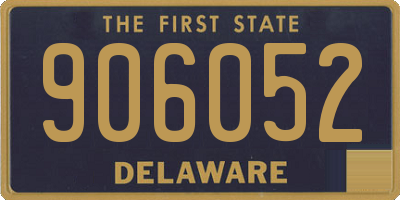 DE license plate 906052