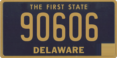 DE license plate 90606