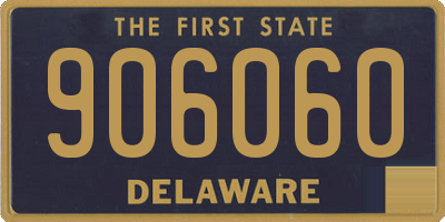 DE license plate 906060