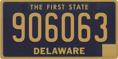DE license plate 906063