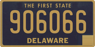 DE license plate 906066
