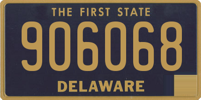 DE license plate 906068