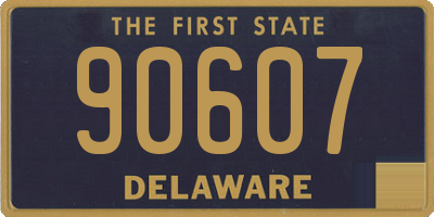 DE license plate 90607