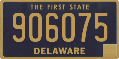 DE license plate 906075