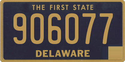 DE license plate 906077