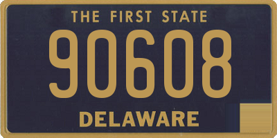 DE license plate 90608