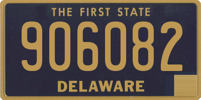 DE license plate 906082