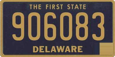 DE license plate 906083