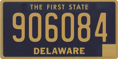 DE license plate 906084