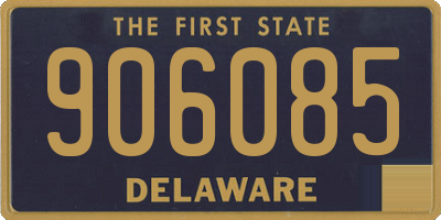 DE license plate 906085