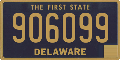 DE license plate 906099