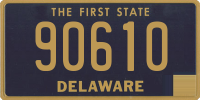 DE license plate 90610