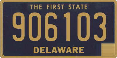 DE license plate 906103