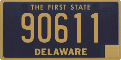 DE license plate 90611