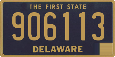 DE license plate 906113