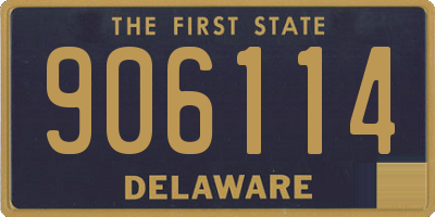 DE license plate 906114