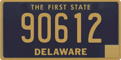 DE license plate 90612