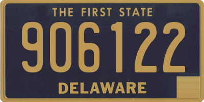 DE license plate 906122