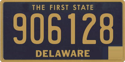 DE license plate 906128