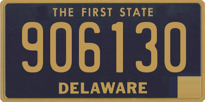 DE license plate 906130
