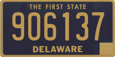 DE license plate 906137