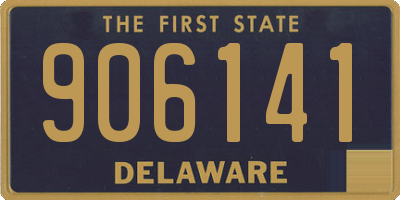 DE license plate 906141