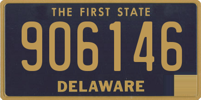 DE license plate 906146