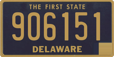 DE license plate 906151