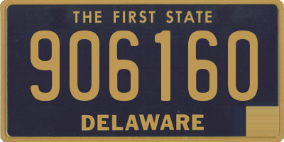 DE license plate 906160
