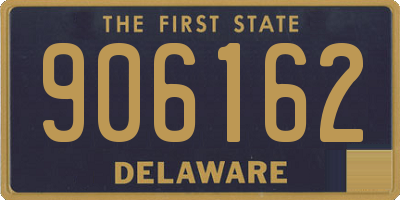 DE license plate 906162