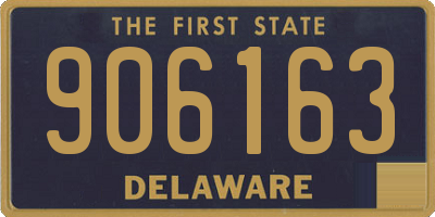 DE license plate 906163