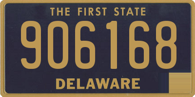 DE license plate 906168