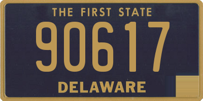 DE license plate 90617