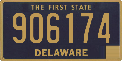 DE license plate 906174