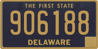 DE license plate 906188