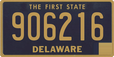 DE license plate 906216
