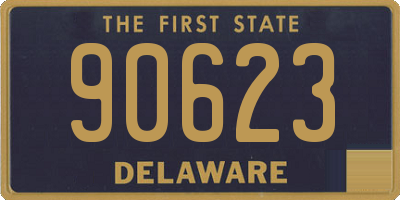 DE license plate 90623