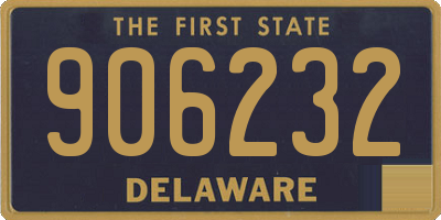 DE license plate 906232