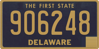 DE license plate 906248